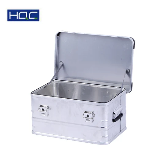 Caja de almacenamiento de aluminio personalizada Caja de aluminio con revestimiento interior OEM